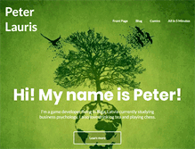 Tablet Screenshot of peterlauris.com